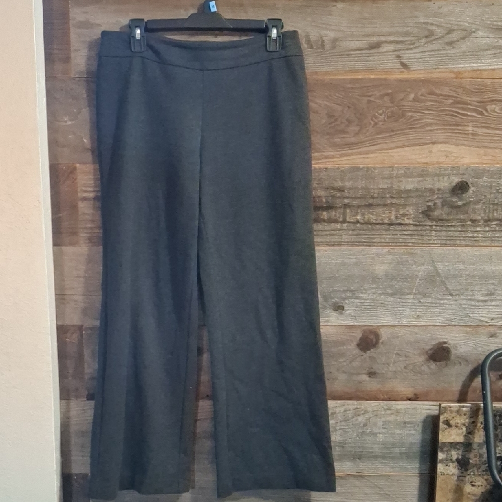 New York & Company Stretch Gray Wide-Leg Pants #2